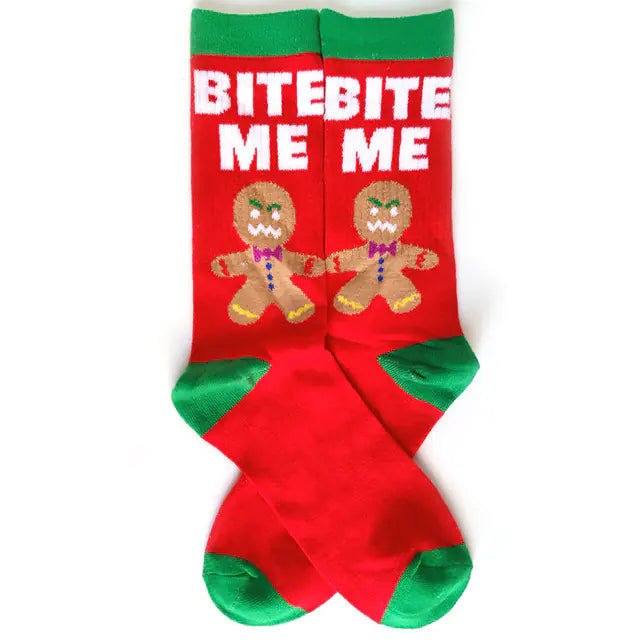 Funny Christmas Tree Men's Socks for New Year
