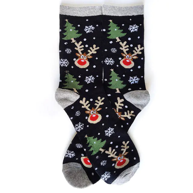 Funny Christmas Tree Men's Socks for New Year