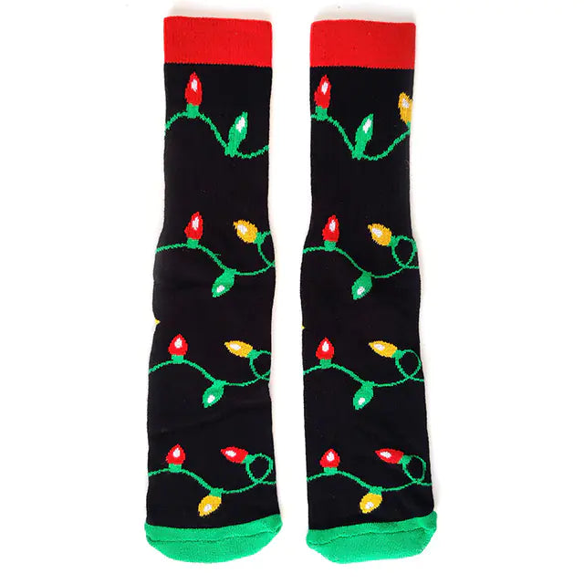 Funny Christmas Tree Men's Socks for New Year
