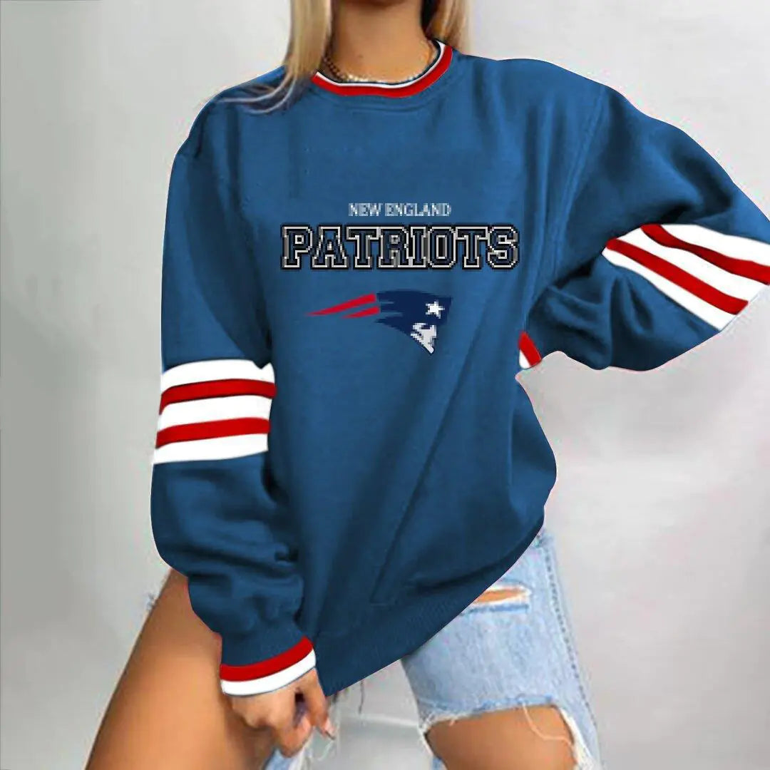 Loose-Fit NFL Graphic Long Sleeve Sweatshirt for Women