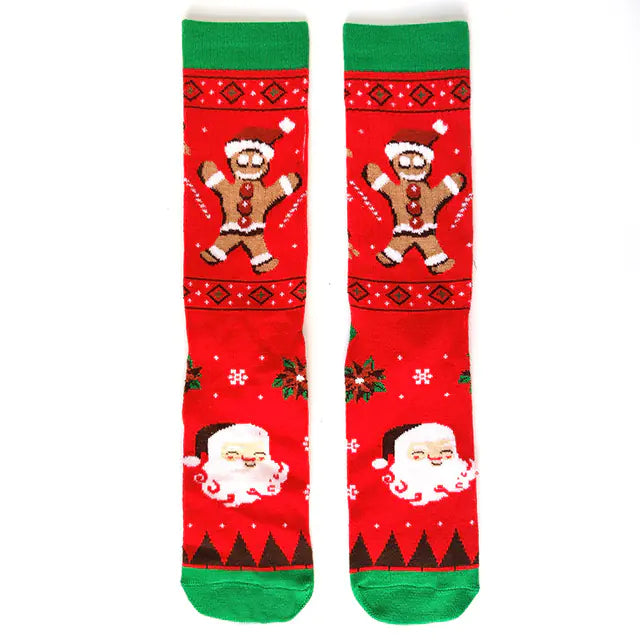 Funny Christmas Tree Men's Socks for New Year