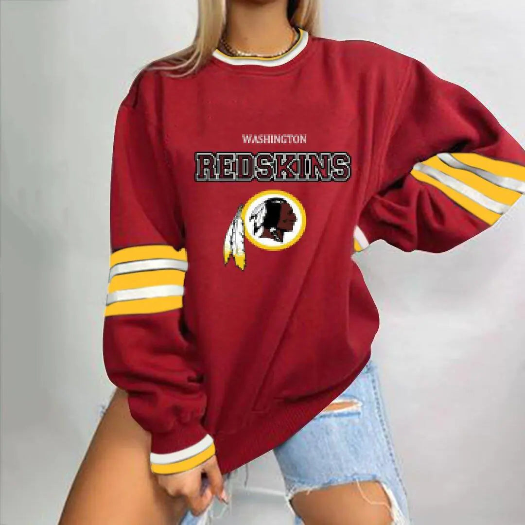 Loose-Fit NFL Graphic Long Sleeve Sweatshirt for Women