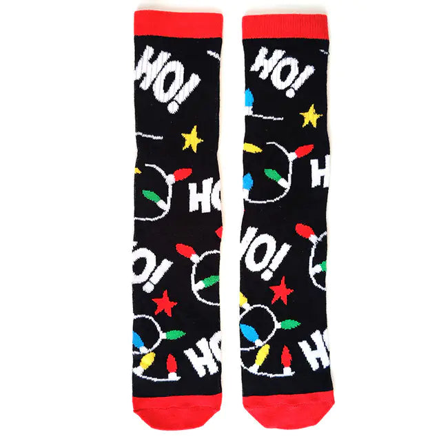Funny Christmas Tree Men's Socks for New Year