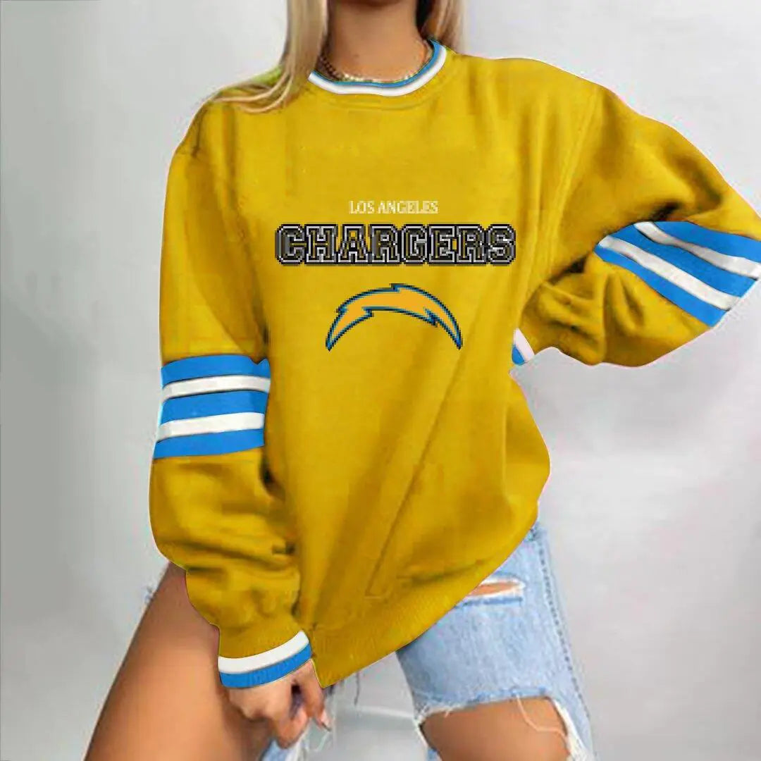Loose-Fit NFL Graphic Long Sleeve Sweatshirt for Women