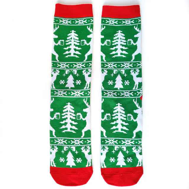 Funny Christmas Tree Men's Socks for New Year