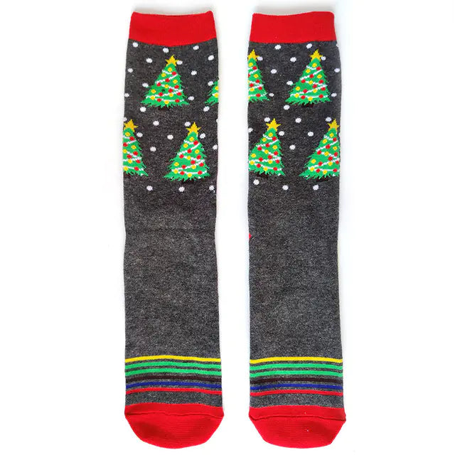 Funny Christmas Tree Men's Socks for New Year